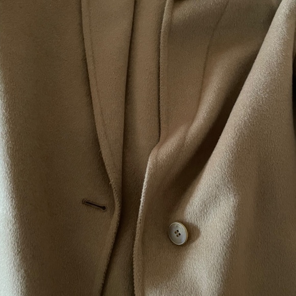 UNIQLO WOMEN'S DOUBLE FACE LONG COAT SIZE XS Tan-beige Wool Blend Coat - Picture 5 of 7